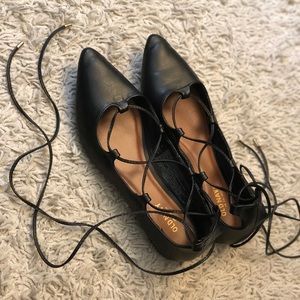 Pointy lace up flats Bundle